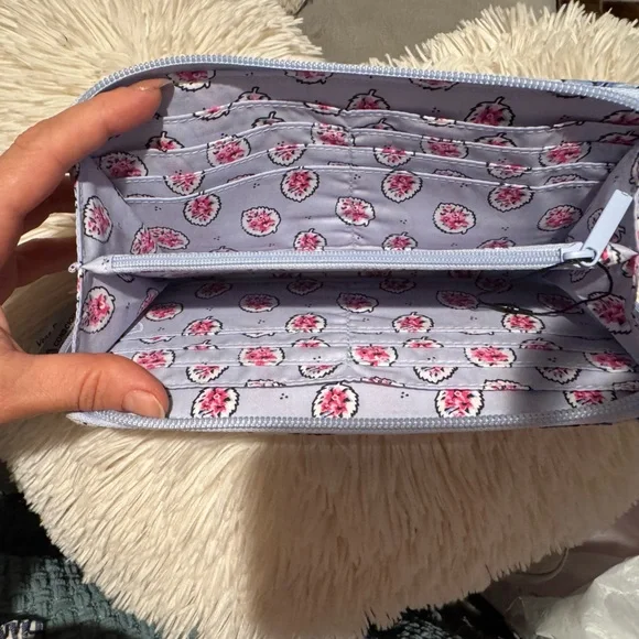 Vera Bradley Pink‎ and Blue Wallet with Floral Design - Picture 10 of 10